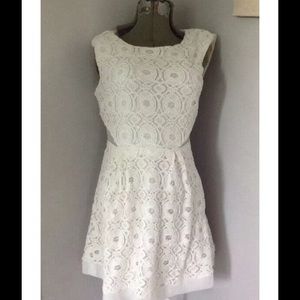 ANTHROPOLOGIE KIMICHI BLUE LACE CUT OUT DRESS 6